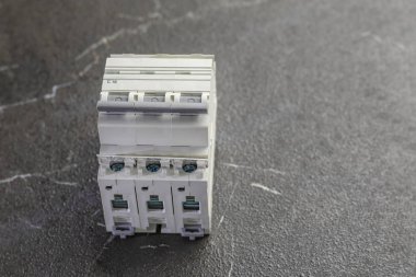 Mermer arka plan. Otomatik devre kesici. devre kesici