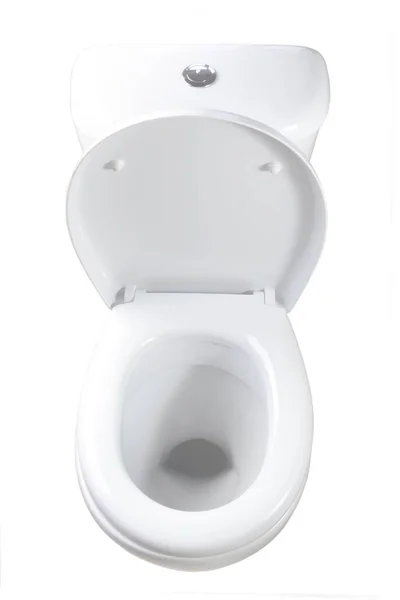 The toilet is white. isolated on a white background. close-up. — Stock Photo, Image