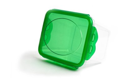 Zehir için plastik beslenme çantası. Yakın plan. Beyaz arka planda. İzolasyon yok..