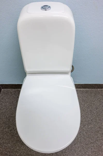 Toilet stool in a public restroom in Sweden — Stock Photo, Image