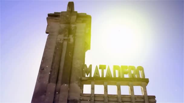 Ruiny rzeźni w Epecuen, mieście duchów w Argentynie. — Wideo stockowe
