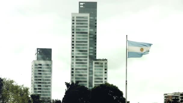 Buenos Aires en un día ventoso — Vídeo de stock