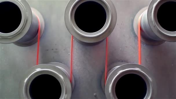 Circulaire Machine in fabriek — Stockvideo