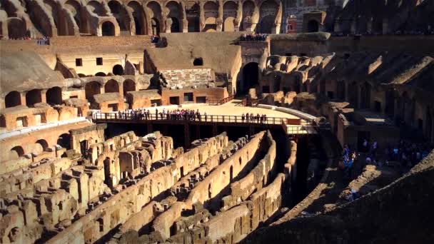 Romeinse Colosseum in Rome — Stockvideo