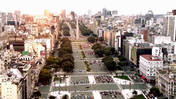 Západ slunce v Buenos Aires, Argentina — Stock video