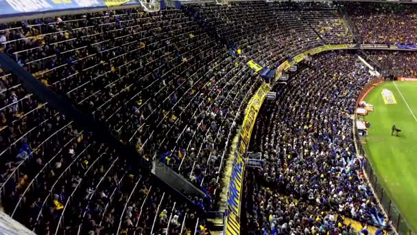 Boca Juniors Stadium, La Bombonera, in Buenos Aires — Stok video