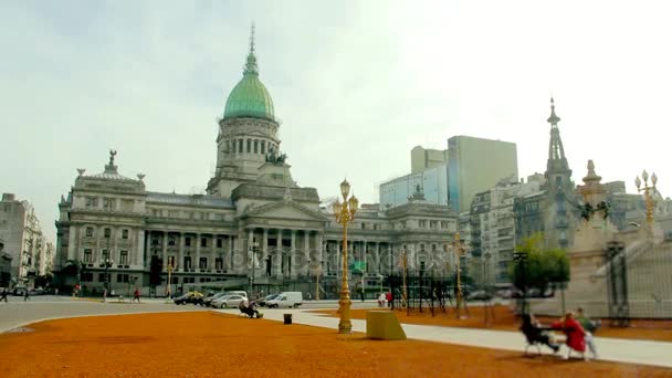 The Congressional Palace Of Argentina — Stock Video