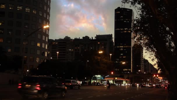 Buenos aires w nocy — Wideo stockowe