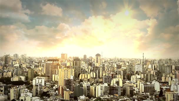 Panoráma města Buenos aires — Stock video