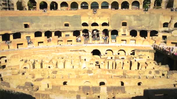 Arena van het Colosseum in Rome — Stockvideo
