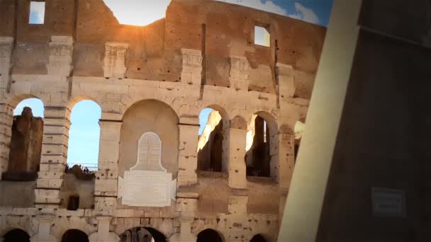 Римский Колизей в Риме — стоковое видео