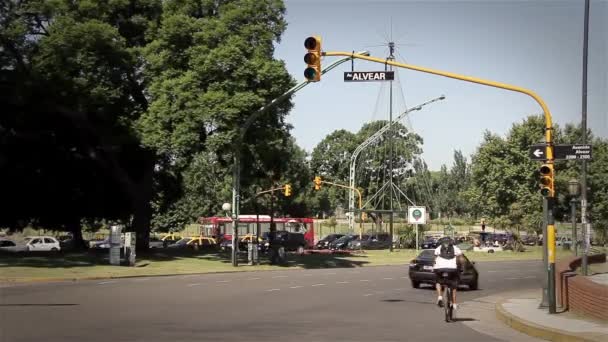 Buenos Aires Caducidad de tiempo de tráfico — Vídeo de stock