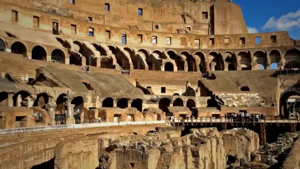 Romerska Colosseum i Rom — Stockvideo