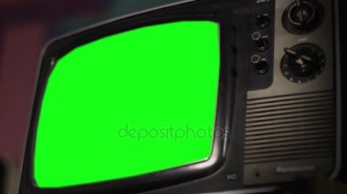 Vintage Tv yeşil ekran