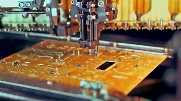 Fabricación de microchips — Vídeos de Stock
