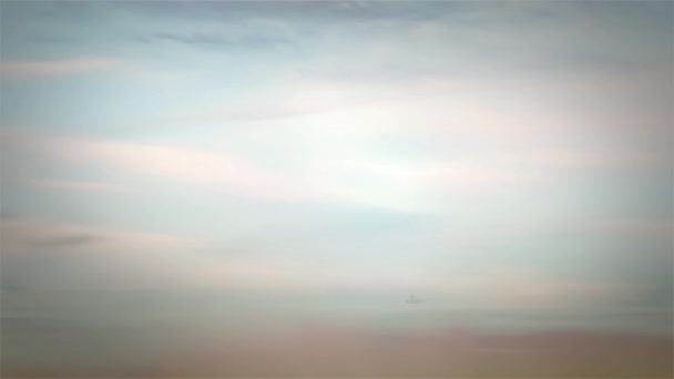 Посадка самолета из Нижнего — стоковое видео