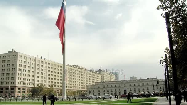 Palacio de La Moneda, Santiago del Cile — Video Stock