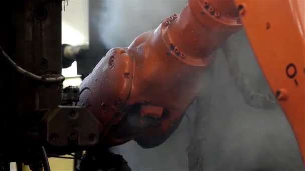 Автоматизована зброя в промисловості — стокове відео