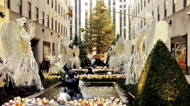 Rockefeller Center, New York City — Stockvideo