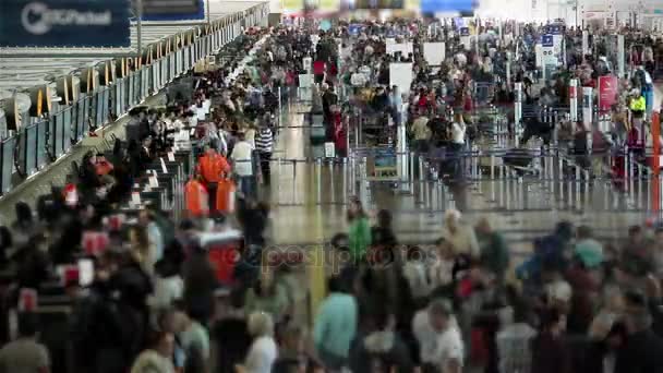 Time Lapse No Aeroporto de Santiago De Chile — Vídeo de Stock