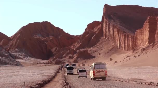 Tal des Mondes in der Atacamawüste — Stockvideo