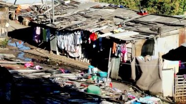 Buenos Aires, Arjantin 'deki Villa Miseria (gecekondu)