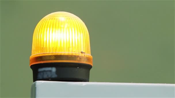 Veiligheid Licht Fabrieksinstallaties — Stockvideo
