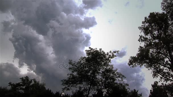 Cumulonimbus Cloud Avvicinamento Tempesta — Video Stock