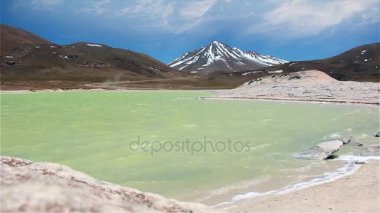 Piedras Rojas Gölü, Atacama Çölü, Şili.