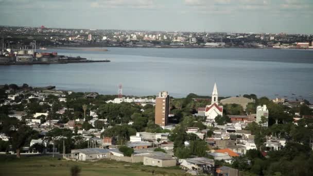 Panoramowanie Montevideo Urugwaju — Wideo stockowe