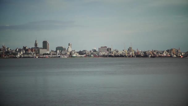 Vista Montevideo Uruguay — Vídeo de stock