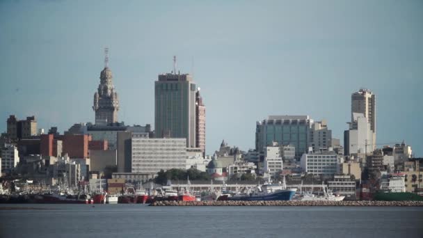 Vista Montevideo Uruguay — Vídeos de Stock