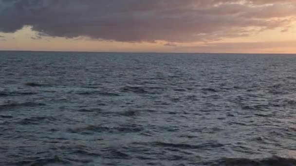 Sonnenuntergang Der Küste Von Montevideo Uruguay — Stockvideo