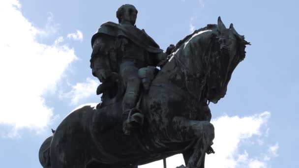 Памятник Артигасу Монтевидео Уругвай — стоковое видео