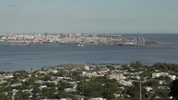 Miasta Montevideo Urugwaju — Wideo stockowe