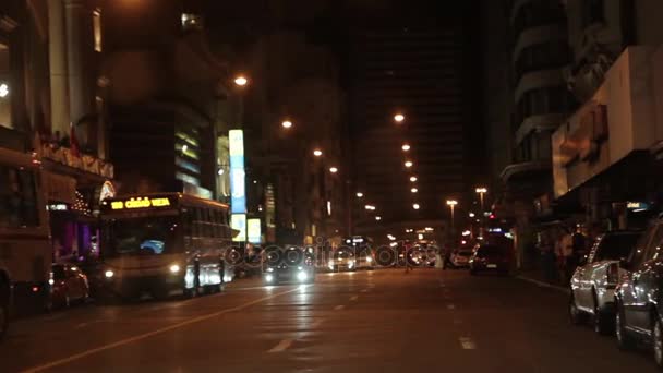 Montevideo Öznel Görünümü Avenue Arabaya Montevideo Uruguay Haziran 2014 Filme — Stok video