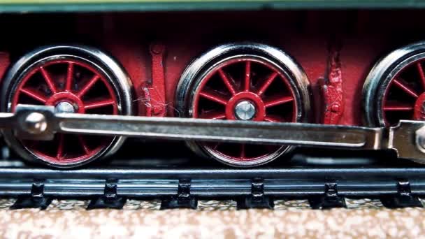 Tren Miniatura Con Salida Acercamiento — Vídeos de Stock