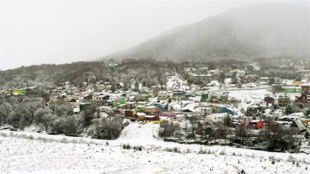 Staden Ushuaia Eldslandet Argentina — Stockvideo