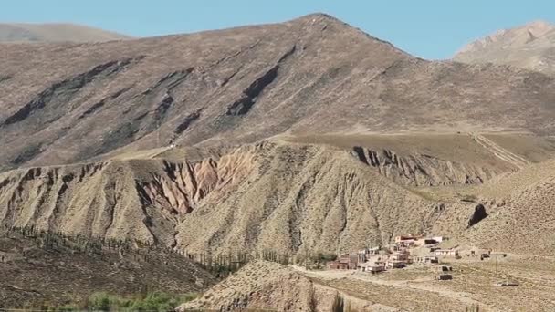 Andean Town Argentina — Stock Video