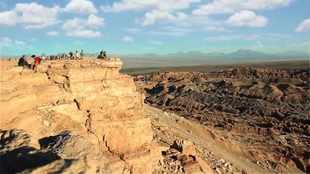 Valle Muerte Coyote Rock Desierto Atacama Chile Filmado Desierto Atacama — Vídeo de stock