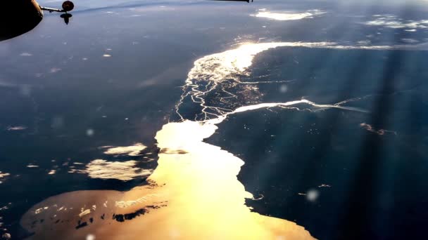 Floden Rio Plata Och Argentina Från Rymden Delar Denna Bild — Stockvideo