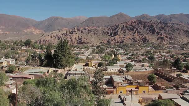 Village Tilcara Puna Argentina San Francisco Tilcara City Province Jujuy — Stock Video