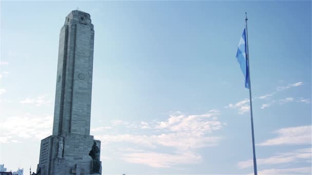 Nemzeti Zászló Memorial Rosario Argentína — Stock videók