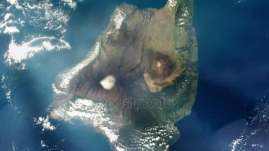 Uzaydan Hawaii (bize ada). Nasa tarafından döşenmiş bu görüntü unsurları. 