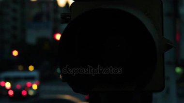 Trafik ışık, yeşil ışık. Buenos Aires, Arjantin çekildi. 