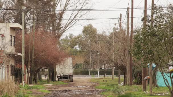 Fattiga Stadsdelen Buenos Aires — Stockvideo