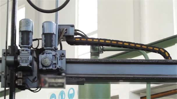 Процесс Производства Роботов Автоматизированный Промышленный Робот — стоковое видео