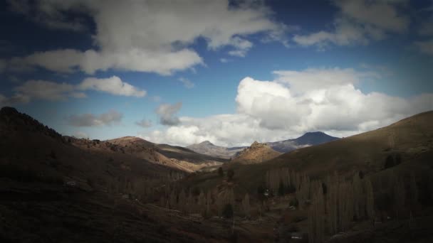 Landskap Anderna Patagonien Sydamerika — Stockvideo