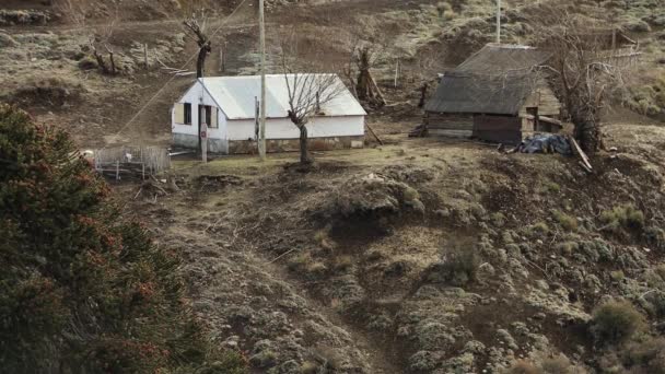 Dorp Het Andesgebergte Patagonië Zuid Amerika — Stockvideo