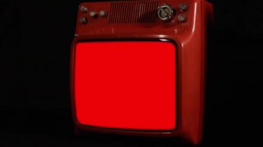 Renkli Ekran Değiştirme Kanallı Eski Retro TV. Bir Kırmızı, Mavi, Yeşil Ekran ve Renkli Çubuklar. Renkli ekranları istediğiniz görüntülerle ya da resimlerle değiştirebilirsiniz. Sonraki Efektler ya da diğer herhangi bir video düzenleme yazılımında Keying efekti ile yapabilirsiniz. 